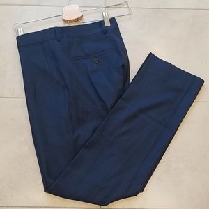 Men Navy Suit Pants